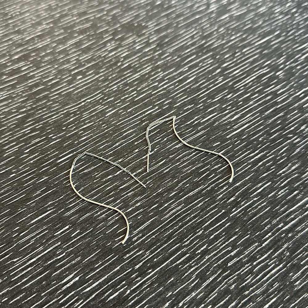 Dangle silver earring - Picture 2 of 3